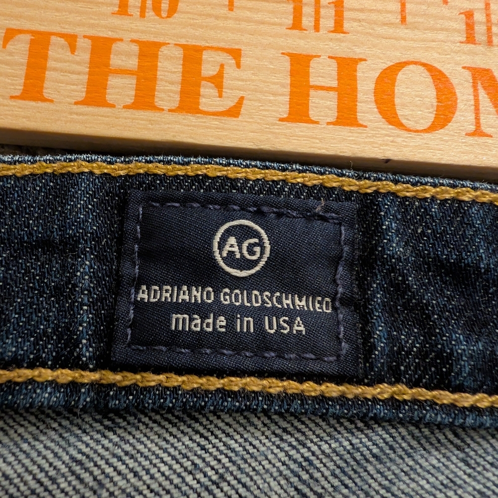 Ag Adriano Goldschmied Slim Boot Cut Jeans, Dark Wash, Women's 31R - Picture 6 of 11